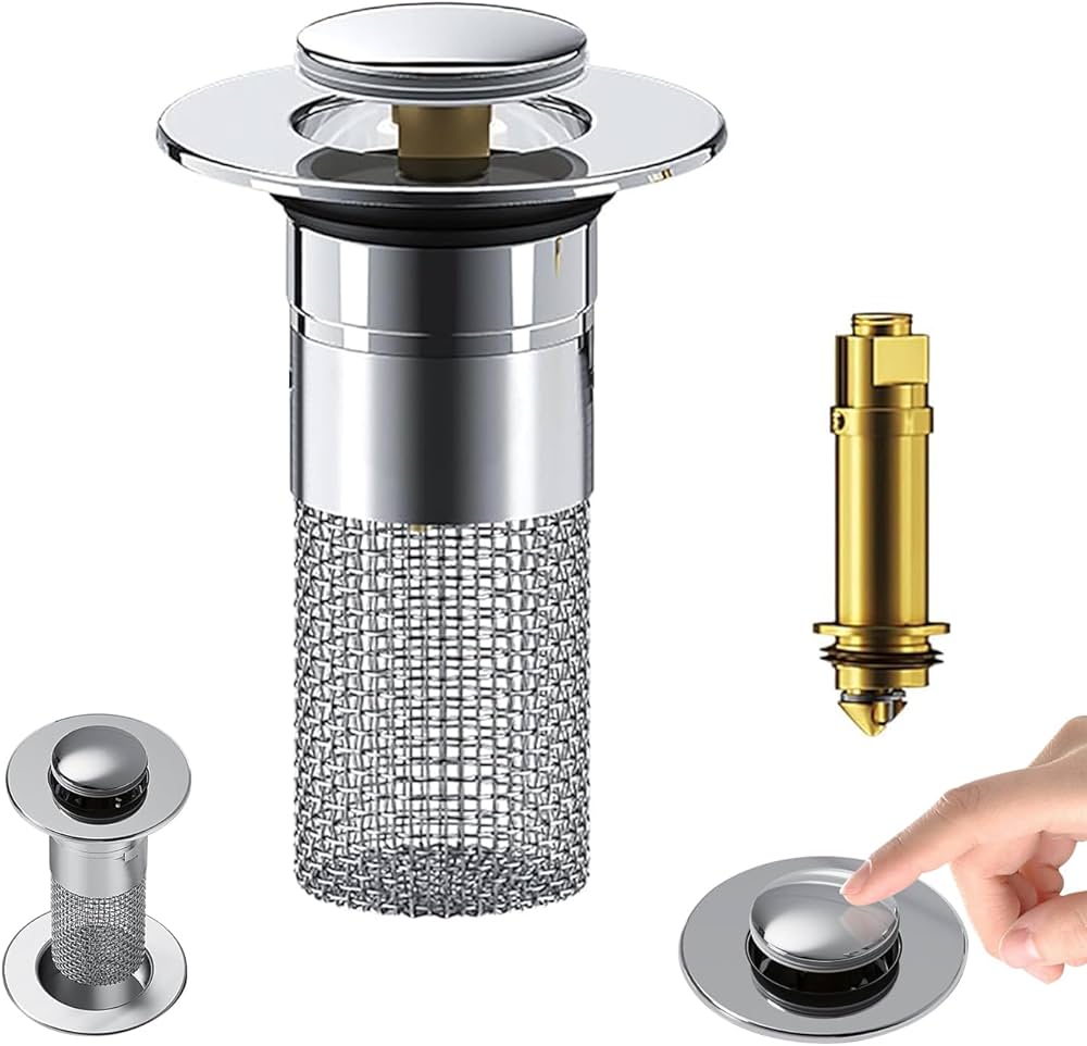 DrainGuard Max™ Stainless Steel Hair Catcher & Clog Stopper (Universal Fit)